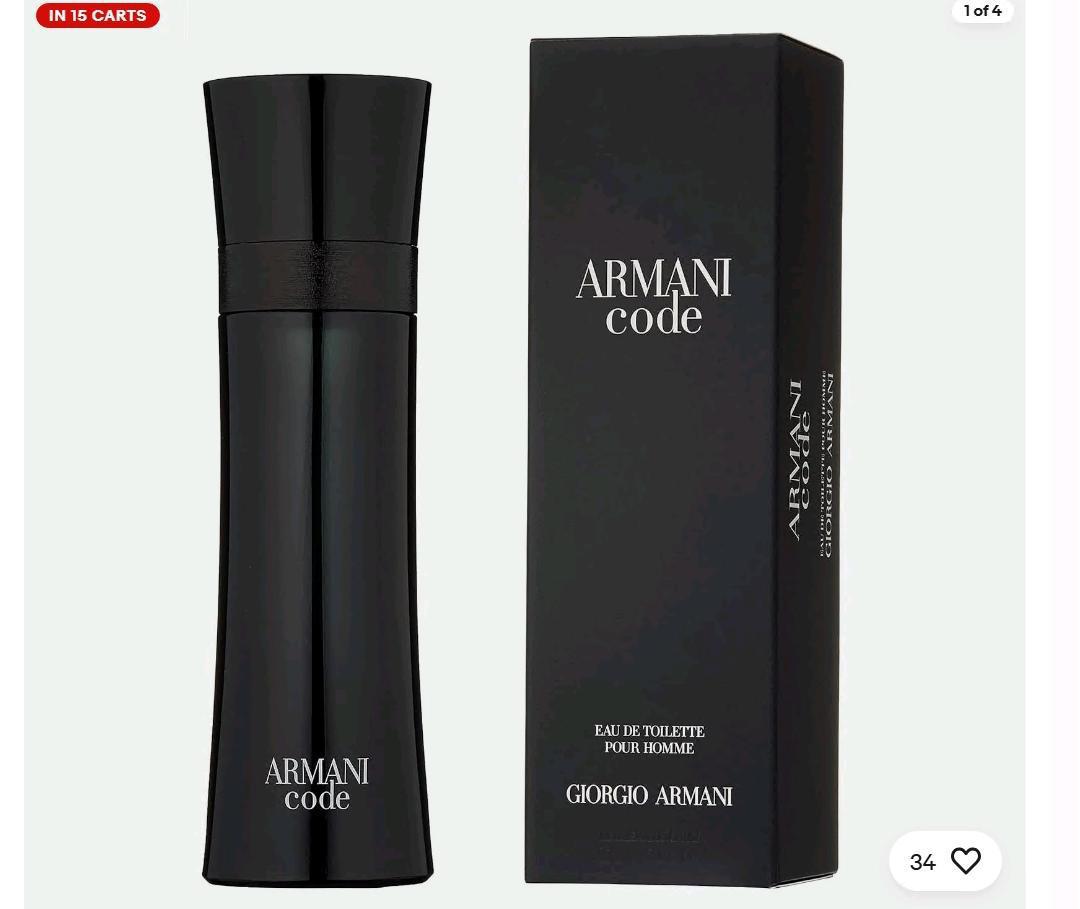 Armani Code Eau De Toilette Pour Homme Spray for Men (Select Size: 1.7 oz