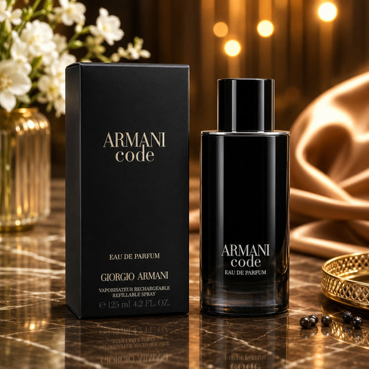 Giorgio Armani Code Eau De Parfum Refillable Spray for Men - 4.2 oz /